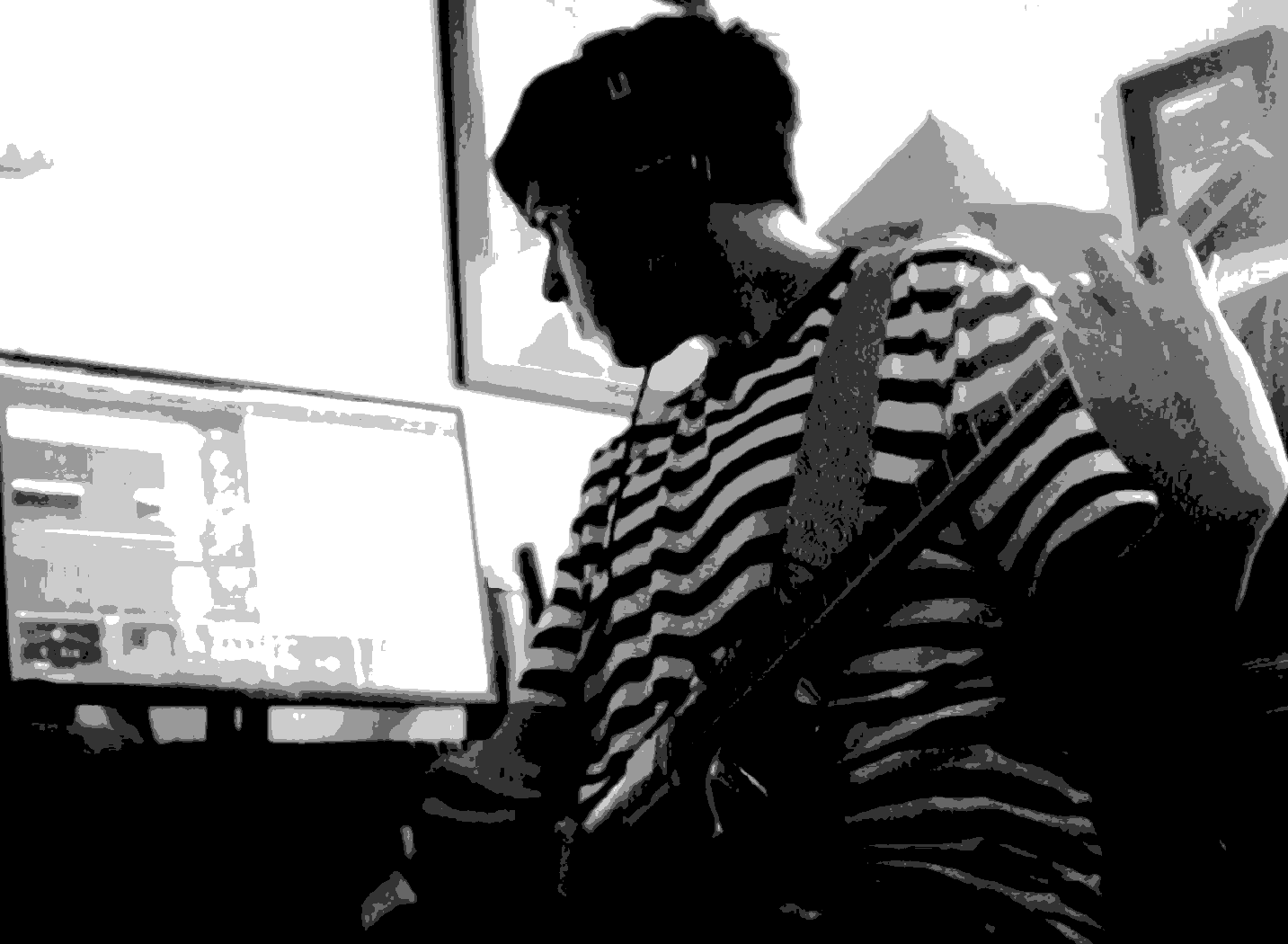 Dimetap playing guitar
